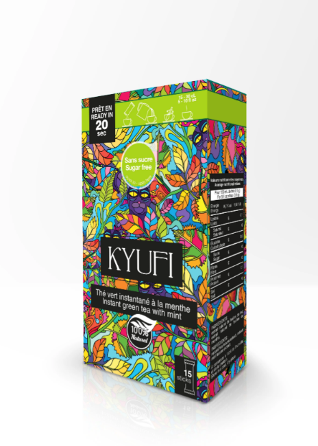 KYUFI Instant Mint Grüntee zuckerfrei