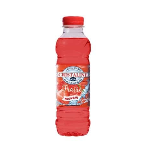 Eau aromatisée fraise CRISTALINE 0,5l