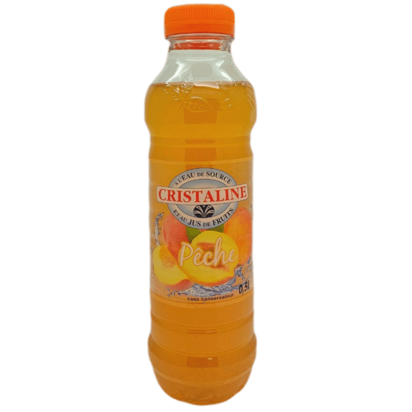 Eau aromatisée pêche CRISTALINE 0,5l