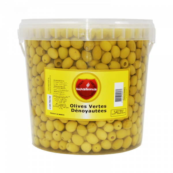 olives vertes dénoyautées