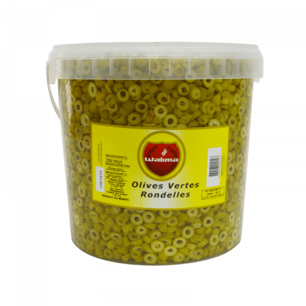 Olives vertes en rondelles 7kg