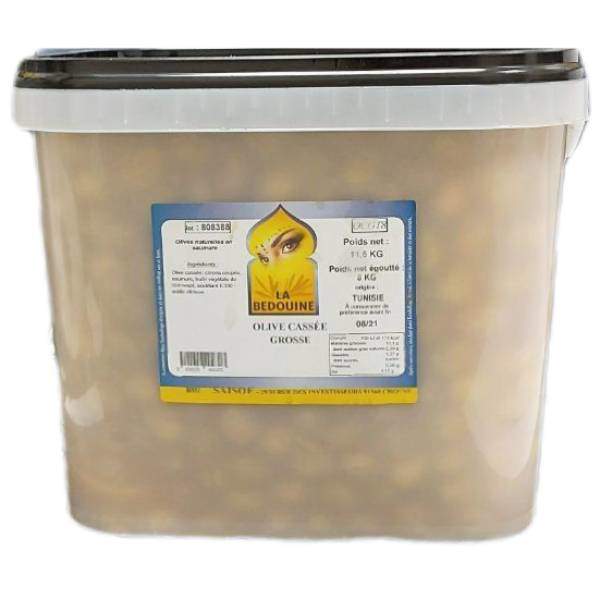 Olives Cassées Grosses 8 Kg