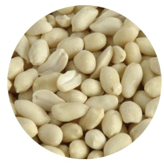 arachides blanchies crues