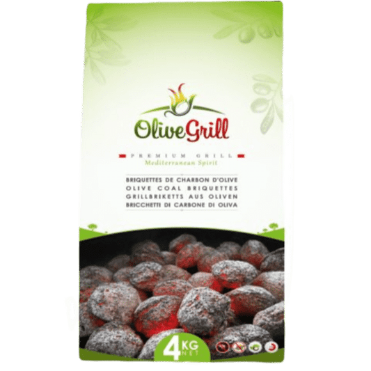 Briquettes de charbon d'olives 4kg OLIVECOAL