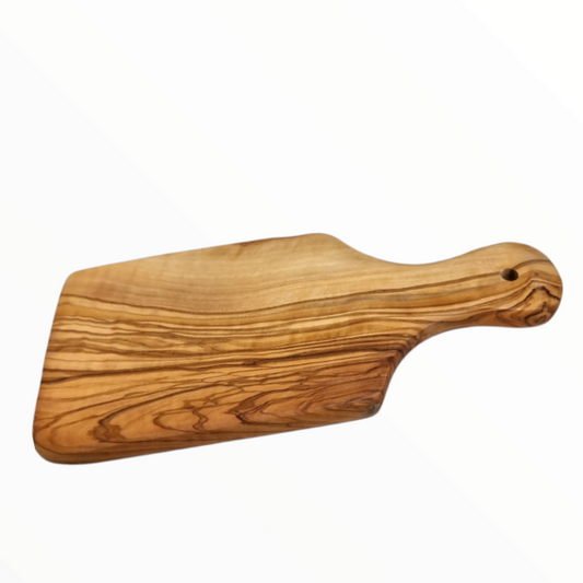 planche à découper en bois d'olivier 28 cm