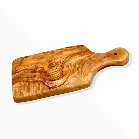 planche à découper en bois d'olivier 23 cm