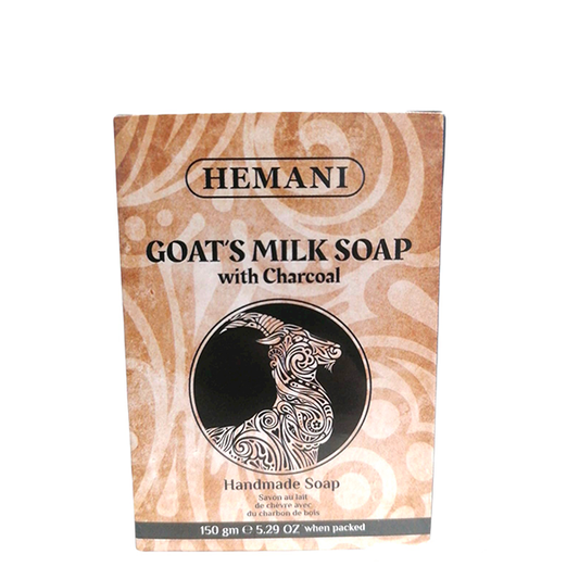 savon au lait de chèvre charbon végétal hemani peaux ternes acné